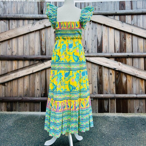 Celina Moon Midi Tiered Dress with POCKETS (size M) - Picture 6 of 13